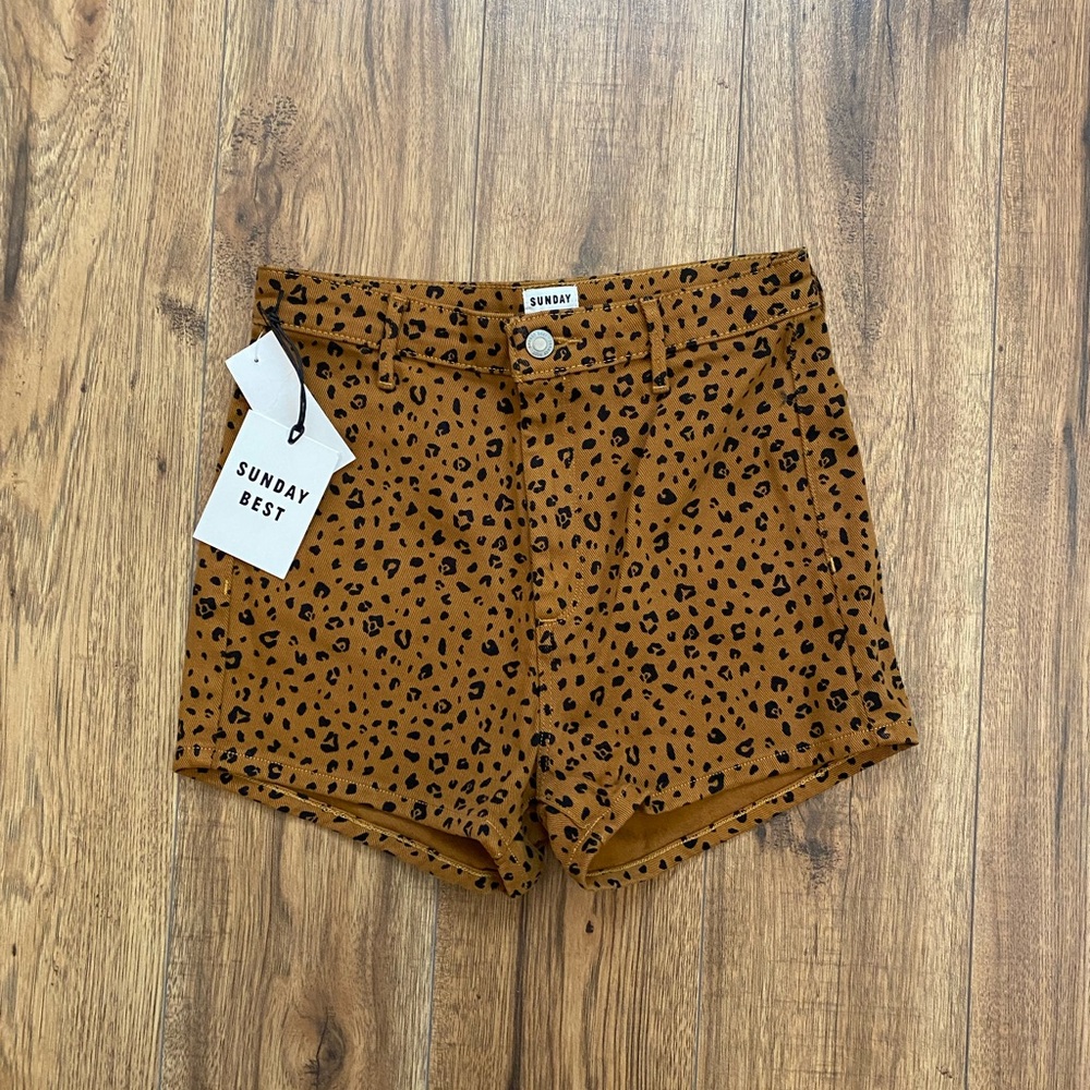 Sunday Best Cheetah Print Booty Shorts